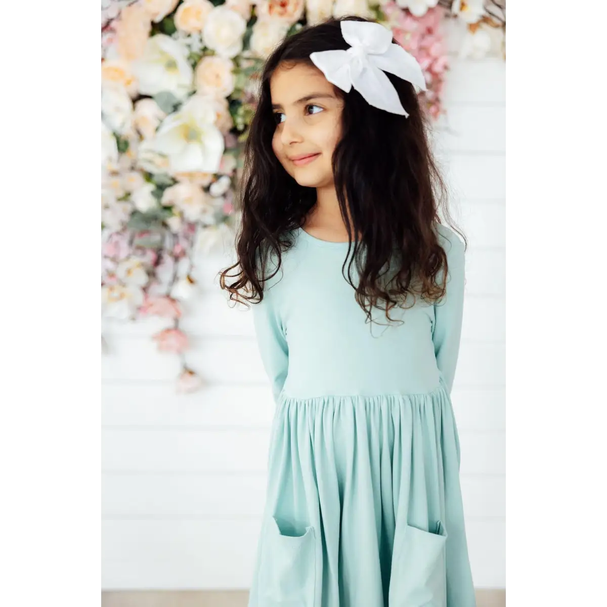 Pocket Twirl Dress - Sage Green - Mila & Rose ®