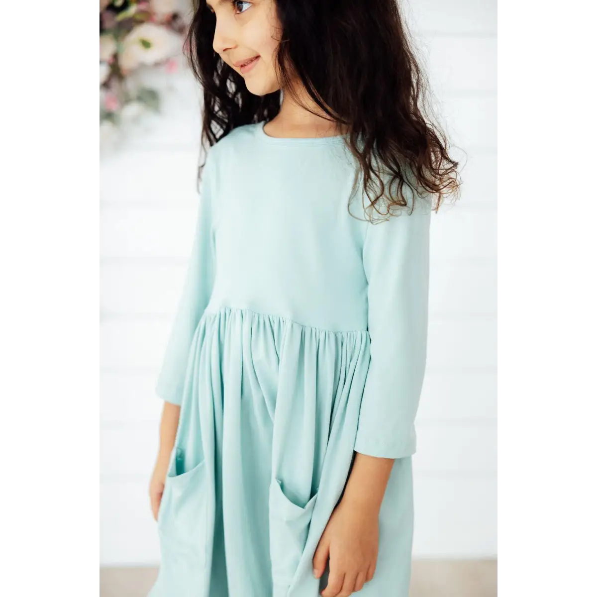 Pocket Twirl Dress - Sage Green - 6-12M - Mila & Rose ®