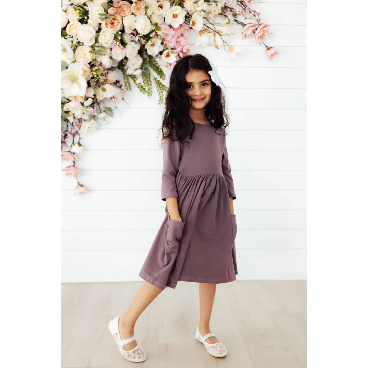 Pocket Twirl Dress - Vintage Violet - Mila & Rose ®