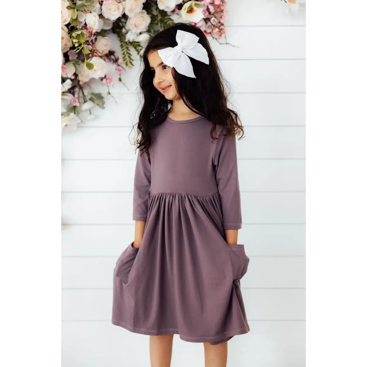 Pocket Twirl Dress - Vintage Violet - 6-12M - Mila & Rose ®