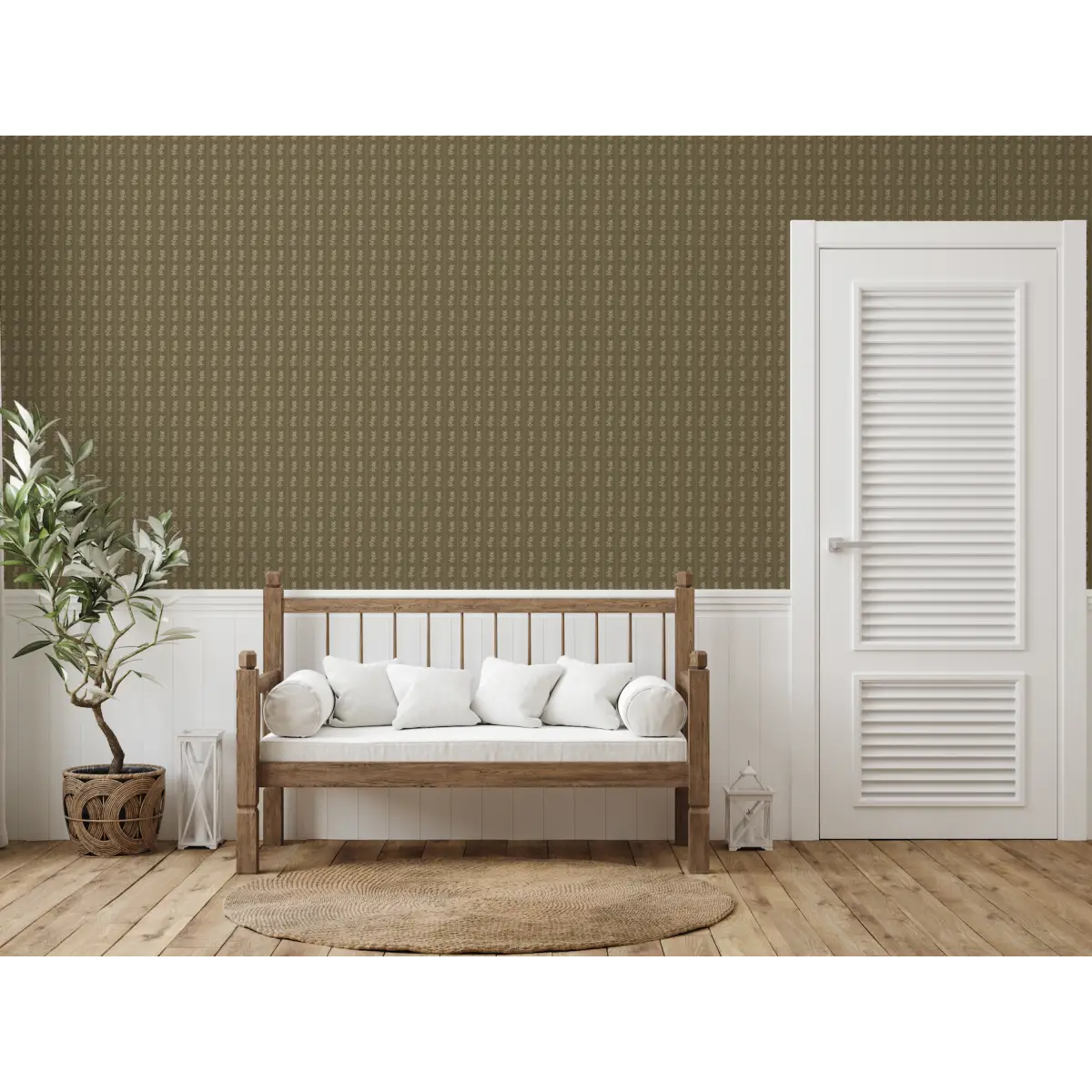 Poet Wallpaper - Flower Dots - by Thoroughfare Design - Loomwell Home Goods