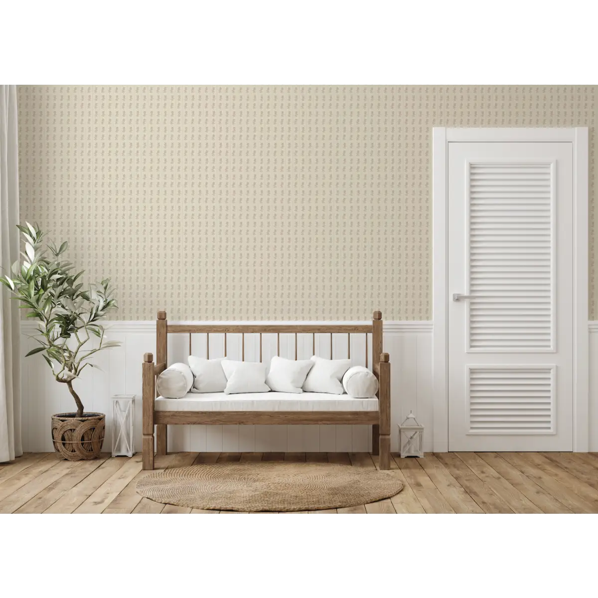Poet Wallpaper - Flower Dots - by Thoroughfare Design - Loomwell Home Goods