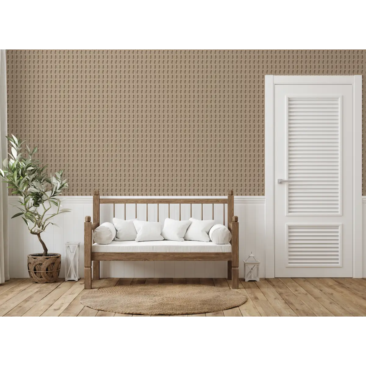 Poet Wallpaper - Flower Dots - by Thoroughfare Design - Loomwell Home Goods