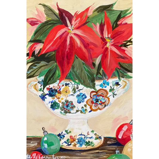 Holiday Postcard - Poinsettia - Carpe Diem Papers