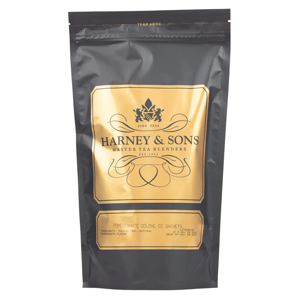 Pomegranate Oolong Tea - Sachets / Bag of 50 Sachets - Harney & Sons Fine Teas