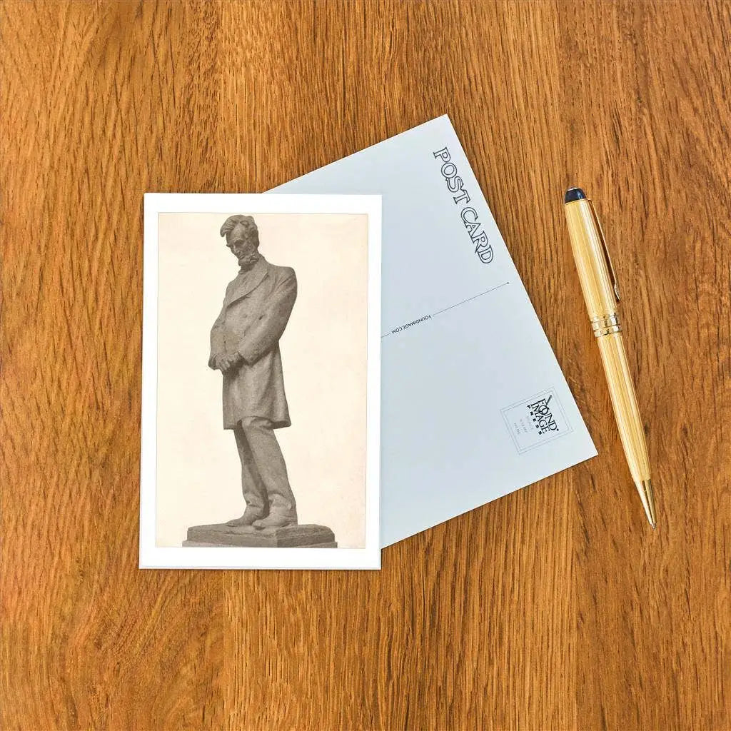 Postcard - Lincoln Statue Springfield. Illinois - Found Image Press