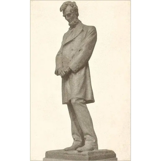 Postcard - Lincoln Statue Springfield. Illinois - Found Image Press