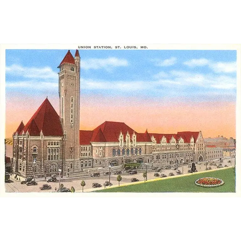 Postcard - Union Station St. Louis - Found Image Press