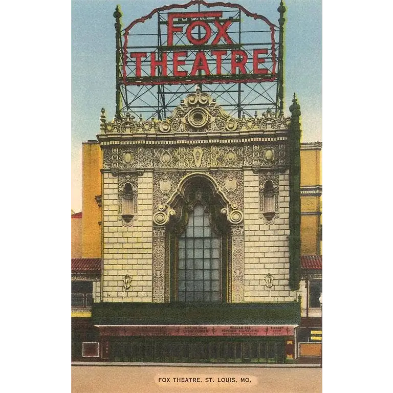 Postcard - Fox Theater St. Louis - Found Image Press