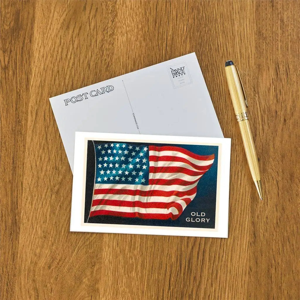 Postcard - Old Glory Flag - Found Image Press