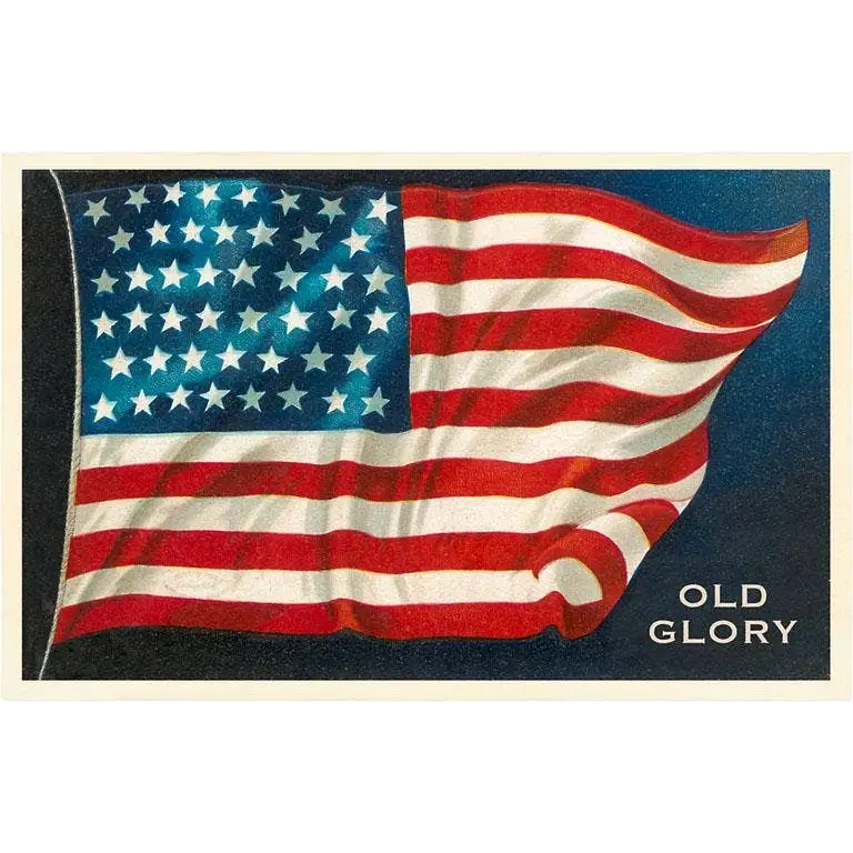 Postcard - Old Glory Flag - Found Image Press