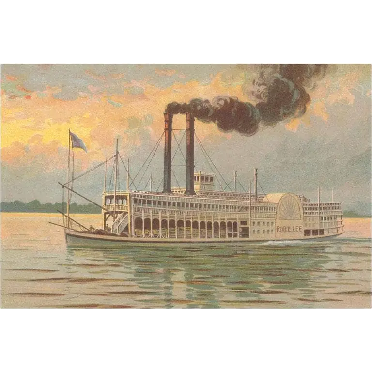 Postcard - Mississippi River Boat - Found Image Press