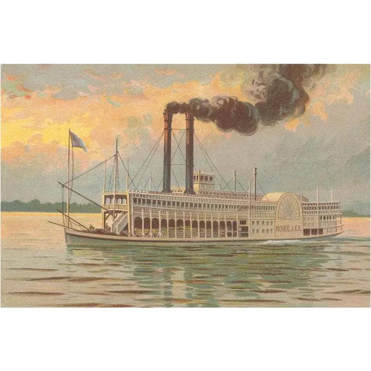 Postcard - Mississippi River Boat - Found Image Press