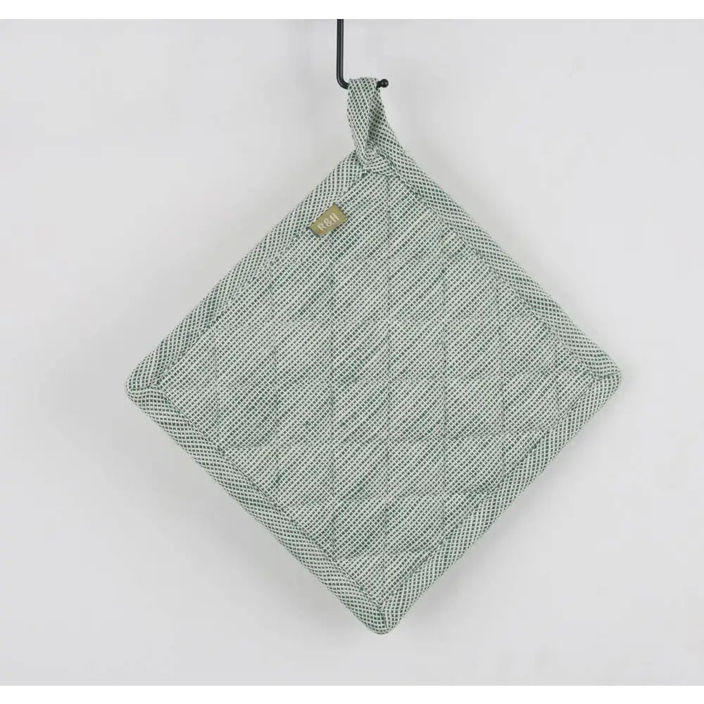 Pot Holder Trivet - Green Slub Chambray - Raine & Humble