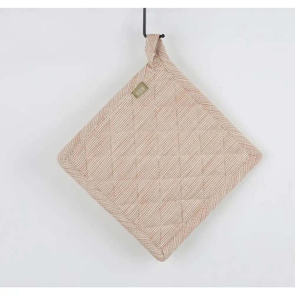 Pot Holder Trivet - Rust Slub Chambray - Raine & Humble