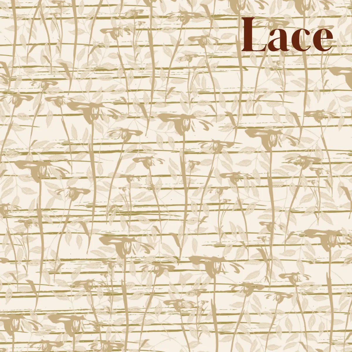 Prairie Wallpaper - Natural Daisies - by Cassandra Zaniboni - Sample 1 foot by 1 foot / Lace - Loomwell Home Goods