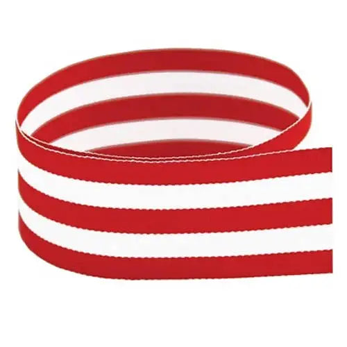 Grosgrain Ribbon - Red Stripe - 1.5’’ - WH Hostess Social Stationery