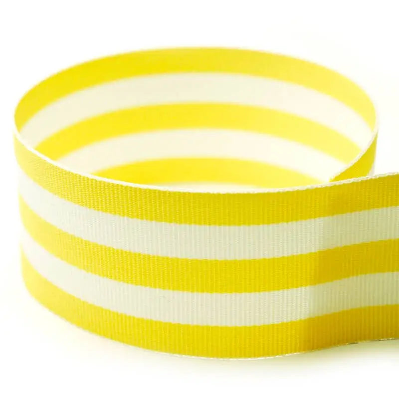 Grosgrain Ribbon - Yellow Stripe - 1.5’’ - WH Hostess Social Stationery