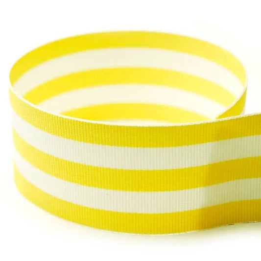 Grosgrain Ribbon - Yellow Stripe - 1.5’’ - WH Hostess Social Stationery