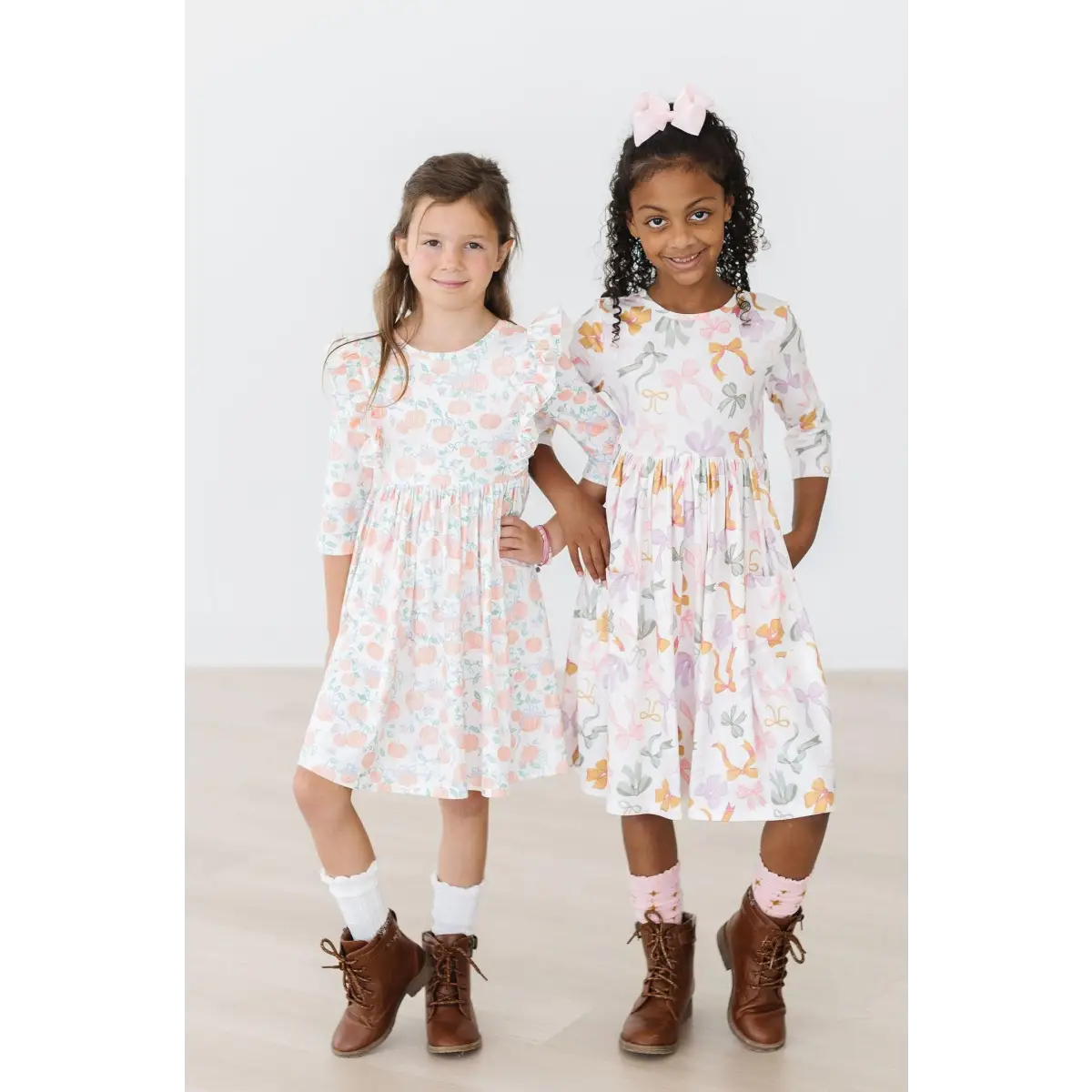 Ruffle Twirl Dress - Pretty Pumpkins for Halloween - Mila & Rose ®