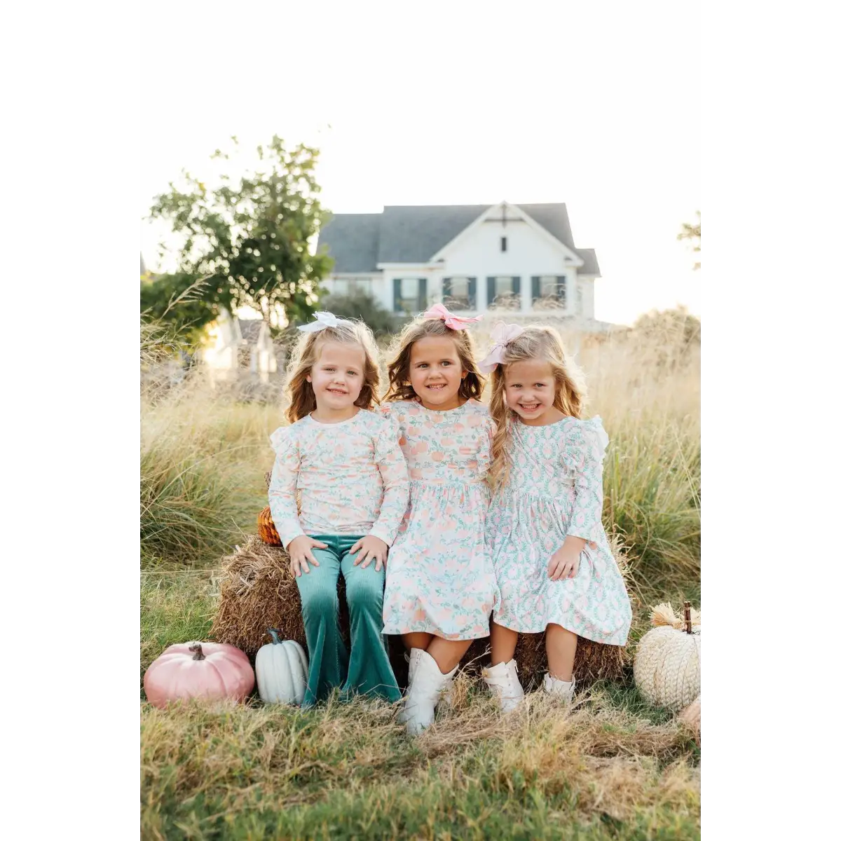 Ruffle Twirl Dress - Pretty Pumpkins for Halloween - Mila & Rose ®