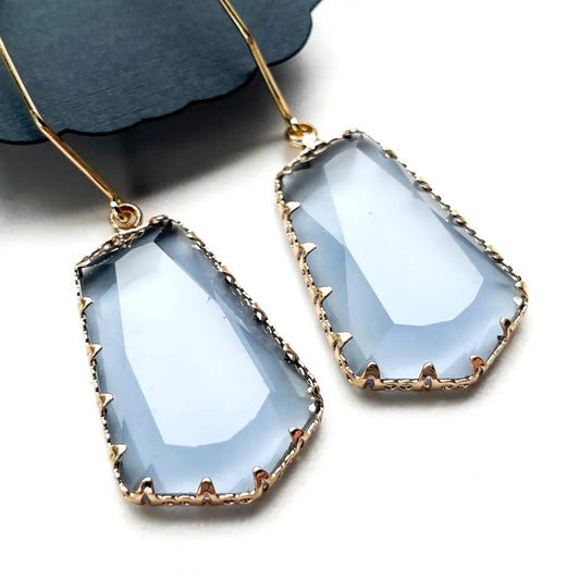 ’Prism’ Earrings in Slate Smoke - Dixie Bliss