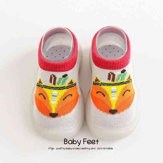 Animal Sock Shoes - Gray Fox