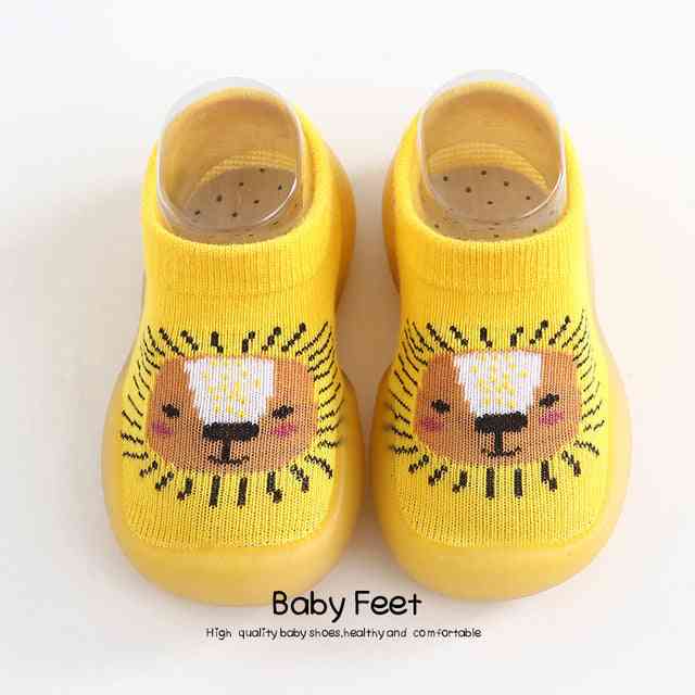 Animal Sock Shoes - Yellow Lion