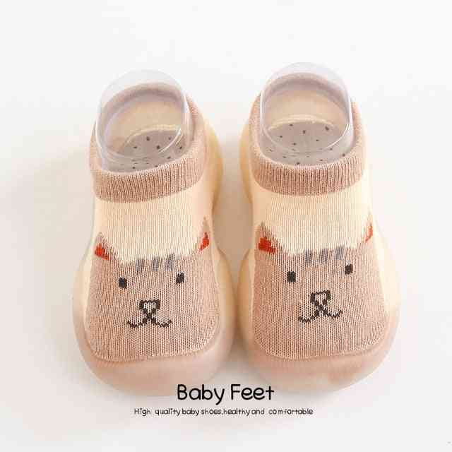 Animal Sock Shoes - Brown Cat