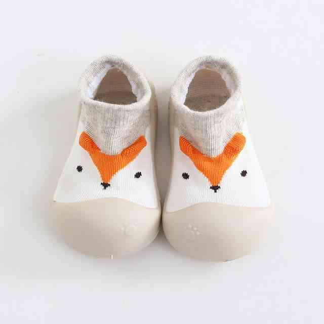 Chaussons animaux - Petit renard gris 