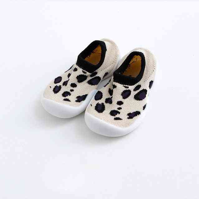 Baby Sock Shoes - Tanned Leopard