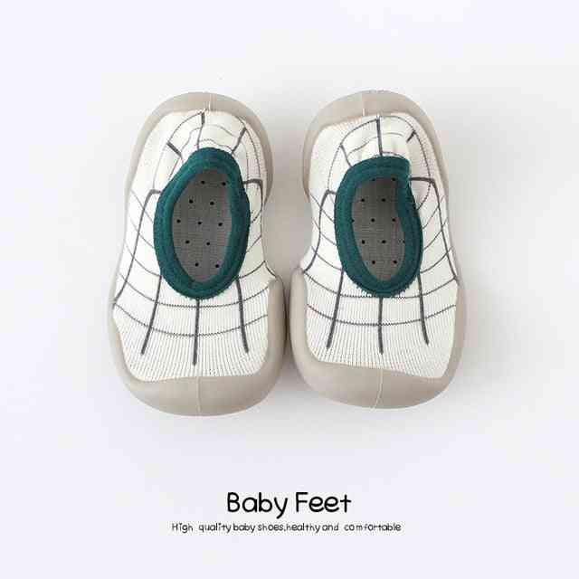 Baby Sock Shoes - Green Modern