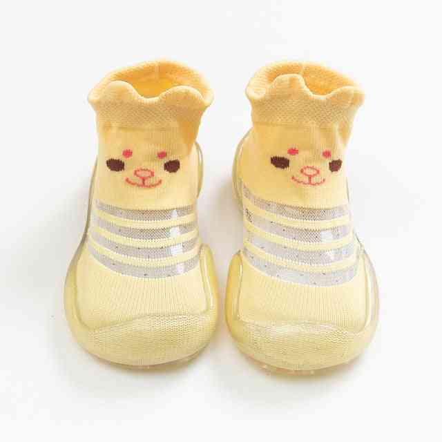 Baby Shoe Socks - Light Yellow Bear