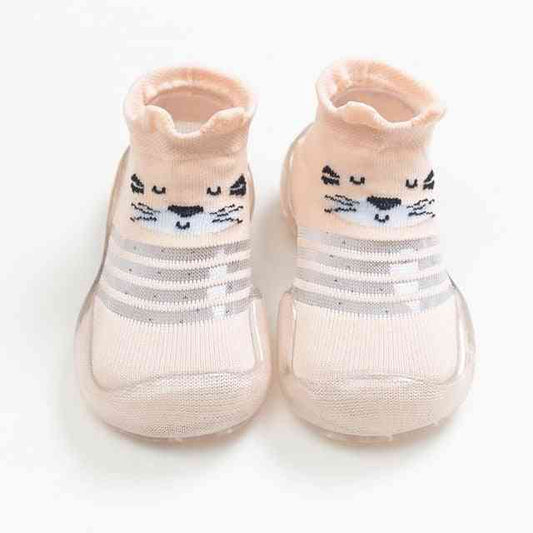 Baby Shoe Socks - Pink Cat