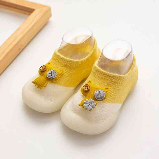 Baby Owl Shoes - Yellow