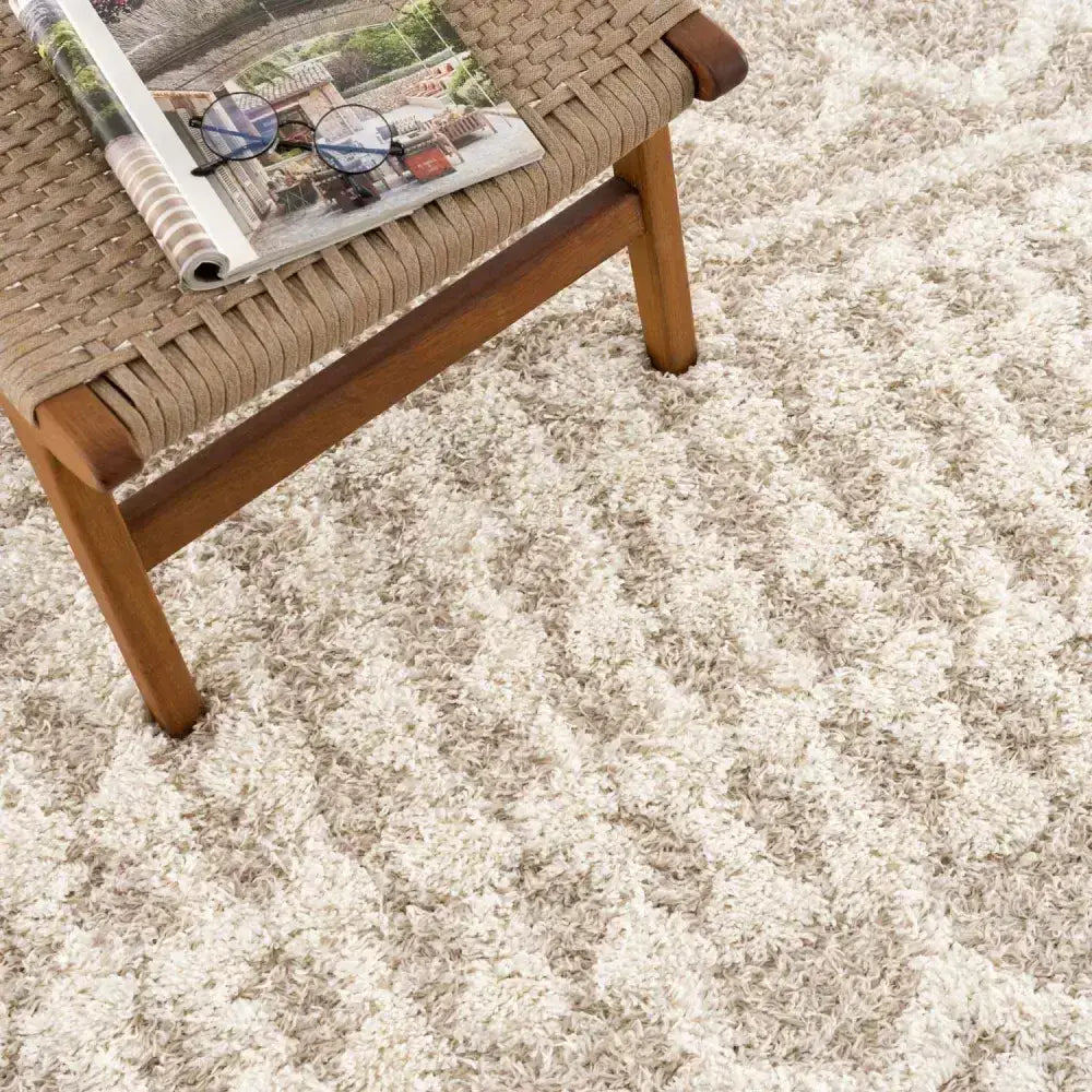 Prompton Cream Plush Area Rug - Boutique Rugs