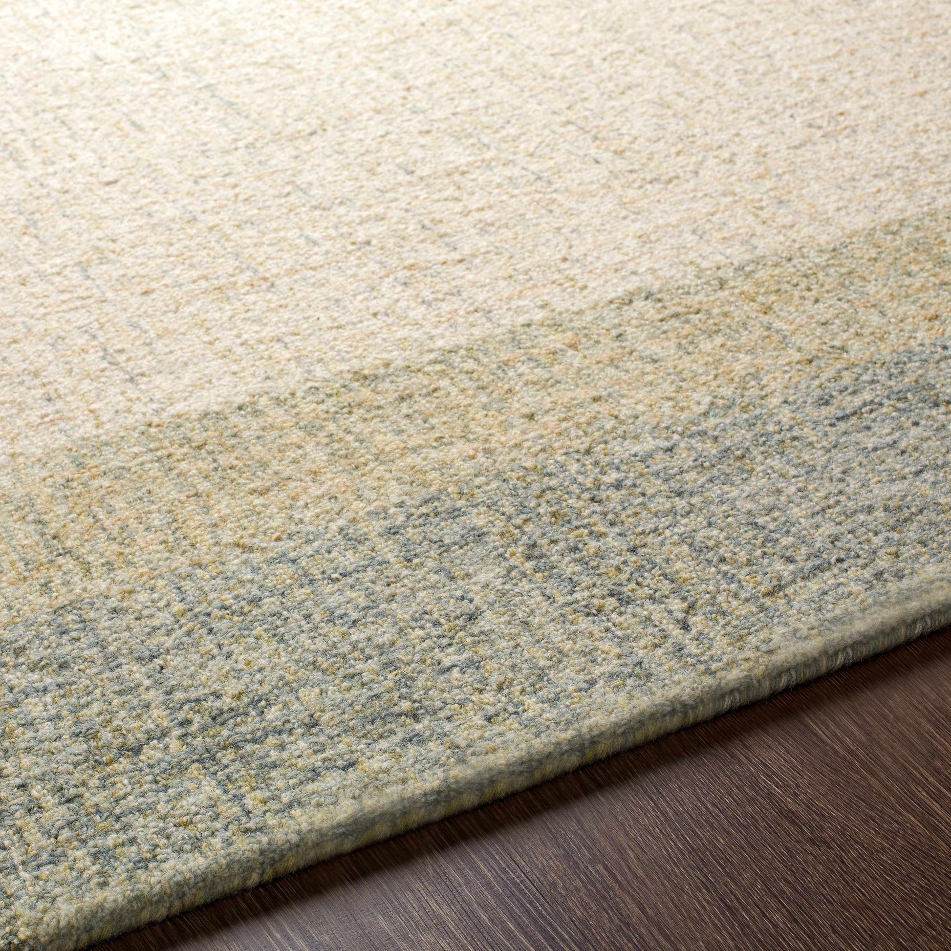 Sage Green Bordered Wool Rug - Boutique Rugs