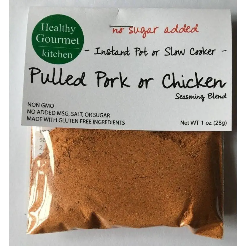 Slow Cooker Seasoning Mix - Pulled Pork or Chicken - Healthy Gourmet Kitchen