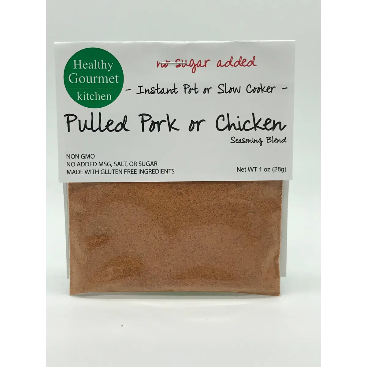 Slow Cooker Seasoning Mix - Pulled Pork or Chicken - Healthy Gourmet Kitchen