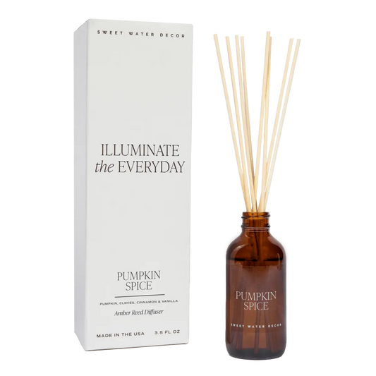 Pumpkin Spice Amber Reed Diffuser - Sweet Water Decor