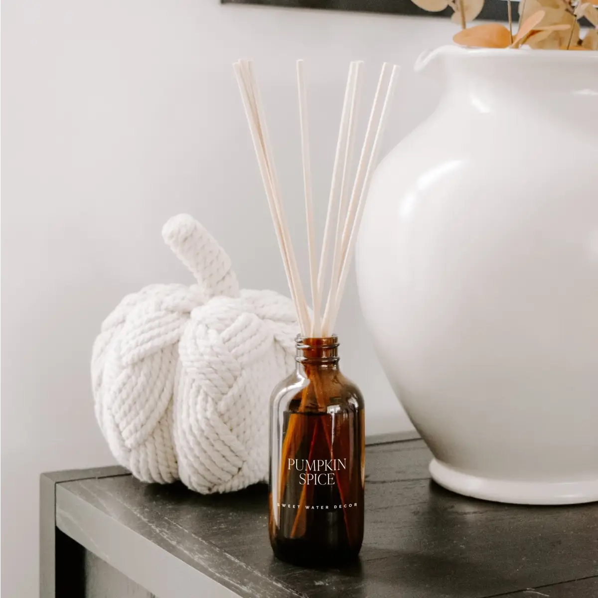 Pumpkin Spice Amber Reed Diffuser - Sweet Water Decor