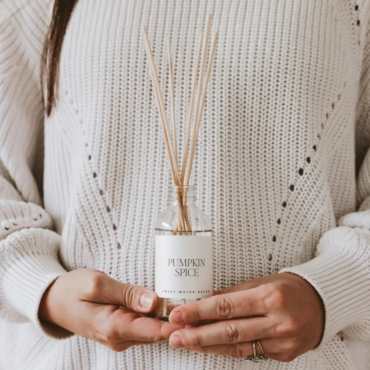 Pumpkin Spice Clear Reed Diffuser - Sweet Water Decor
