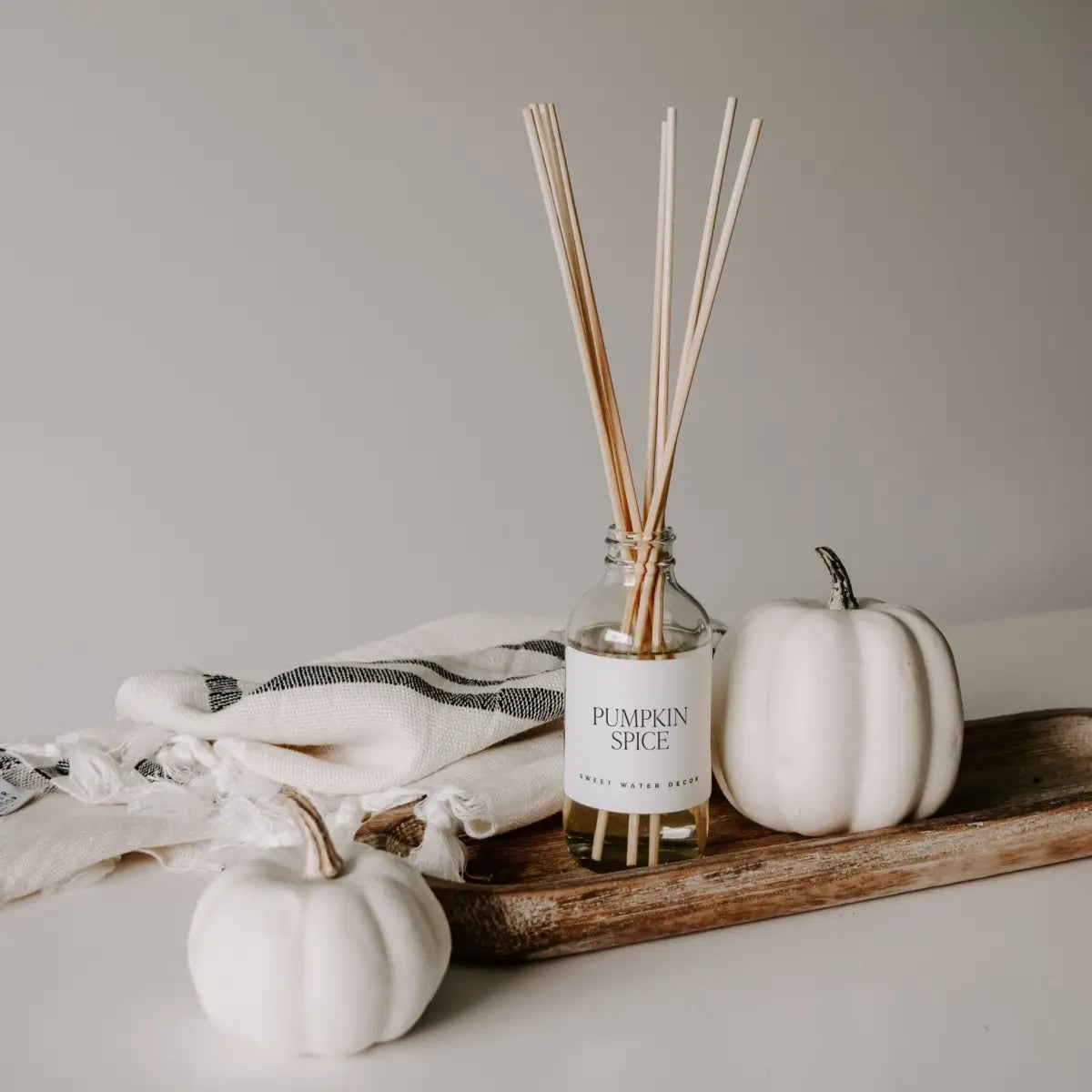 Pumpkin Spice Clear Reed Diffuser - Sweet Water Decor