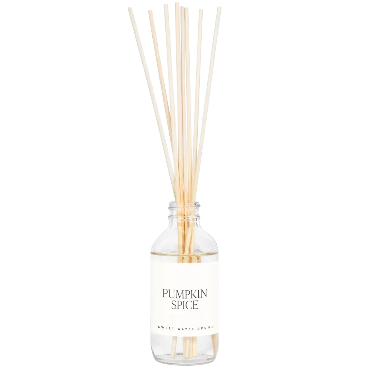 Pumpkin Spice Clear Reed Diffuser - Sweet Water Decor