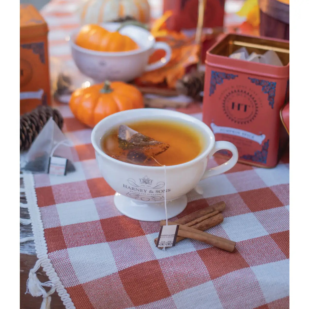 Pumpkin Spice Tea - HT Tin of 20 Sachets - Sachets / Tin of 20 Sachets - Harney & Sons Fine Teas