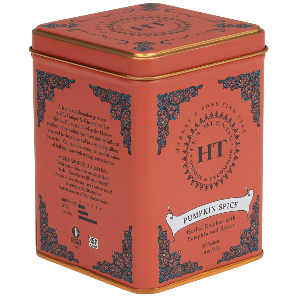 Pumpkin Spice Tea - HT Tin of 20 Sachets - Sachets / Tin of 20 Sachets - Harney & Sons Fine Teas
