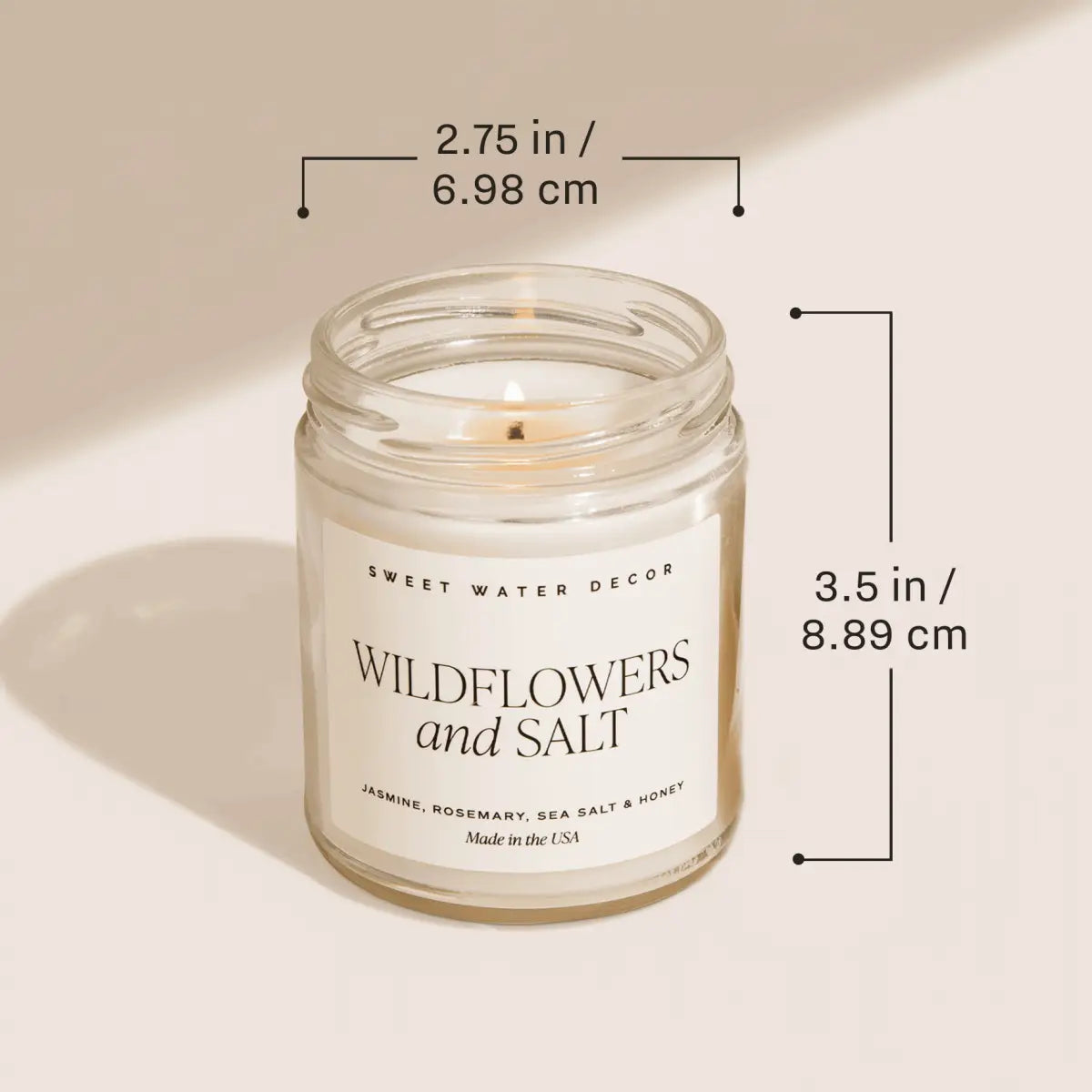 Pumpkin Spice Soy Candle - Patterned 9 oz - Clear Jar - Sweet Water Decor