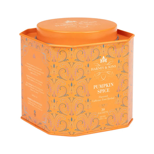 Decaf Pumpkin Spice Tea - Tin of 30 Sachets - Sachets / Tin of 30 Sachets - Harney & Sons Fine Teas