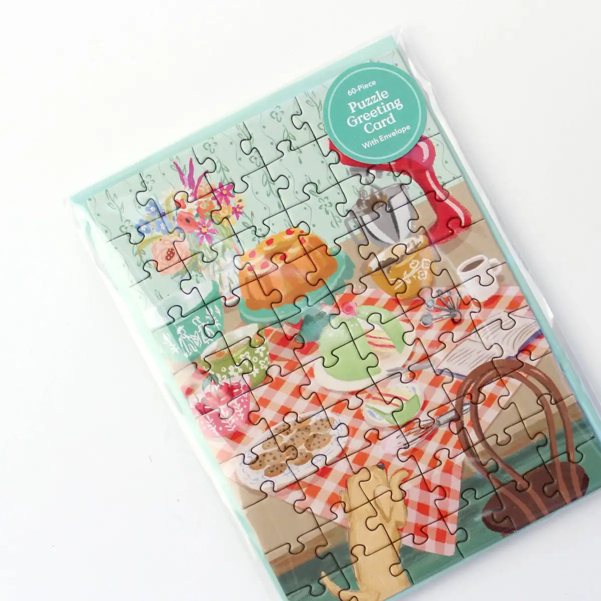 Puzzle Greeting Card - Retro Kitchen - Inklings Paperie