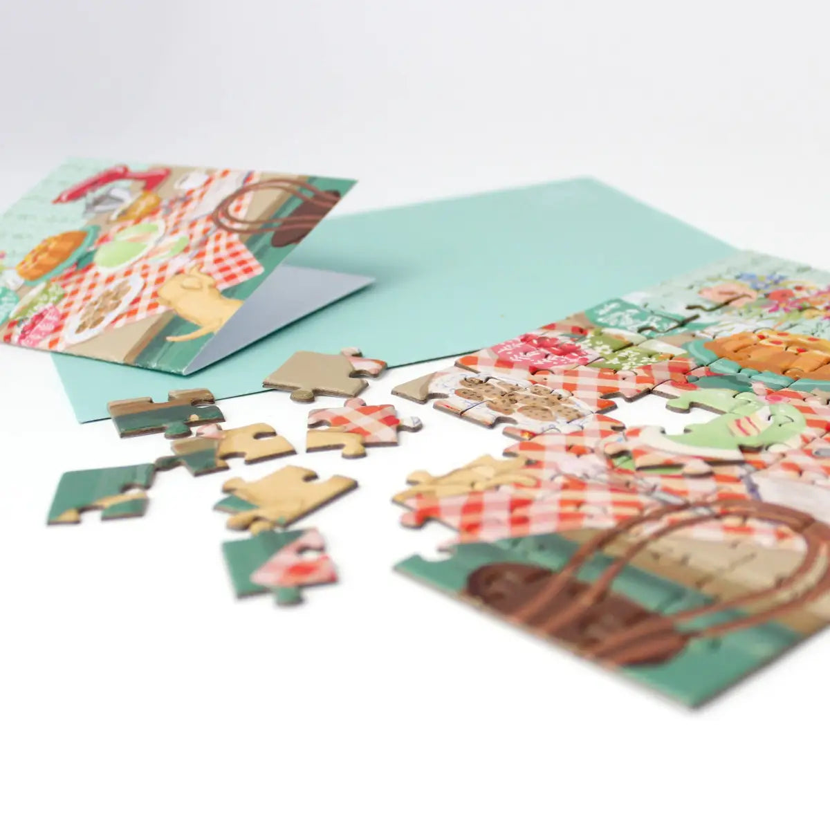Puzzle Greeting Card - Retro Kitchen - Inklings Paperie